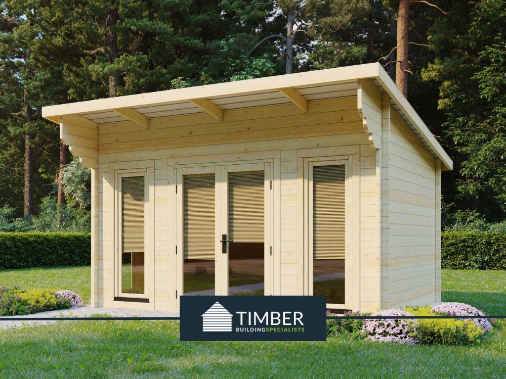 TBS105 Log Cabin | 4.1x3.2m - Timber Building Specialists