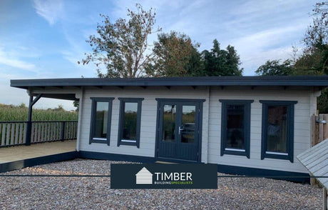 TBS169 Lincoln 1 Bed Log Cabin | 7.0x4.25m - Timber Building Specialists