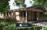 TBS170 3 Bed Log Cabin | 17.3x6.8m - Timber Building Specialists