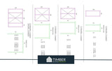 TBS171 Log Cabin (4 Bed Lodge) | 20x6.8m - Timber Building Specialists