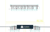 TBS171 Log Cabin (4 Bed Lodge) | 20x6.8m - Timber Building Specialists