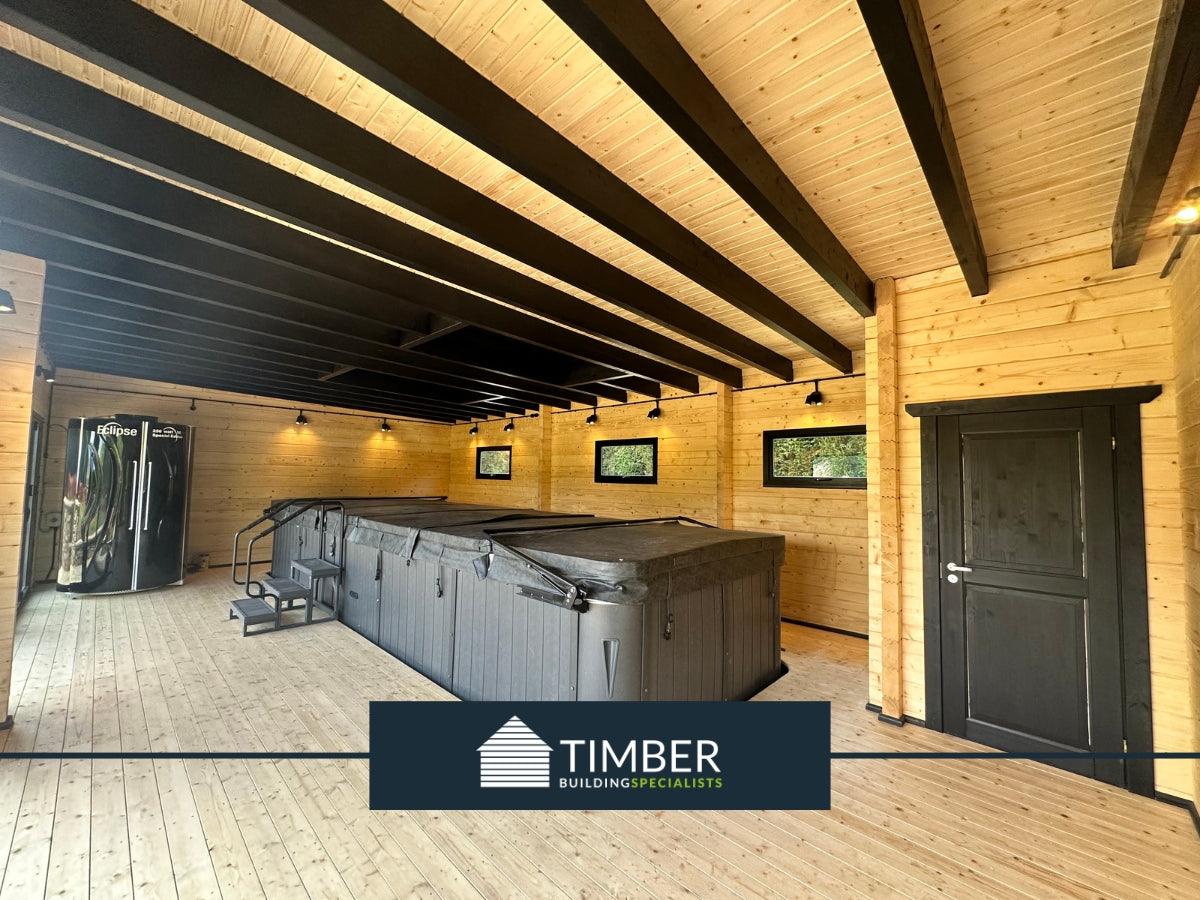 TBS166 Log Cabin | 10.0x6.0m - Timber Building Specialists