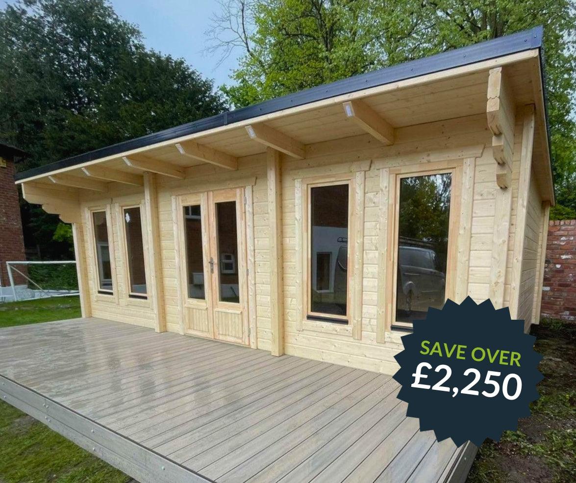 TBS167 7x4m Log Cabin - Timber Building Specialists