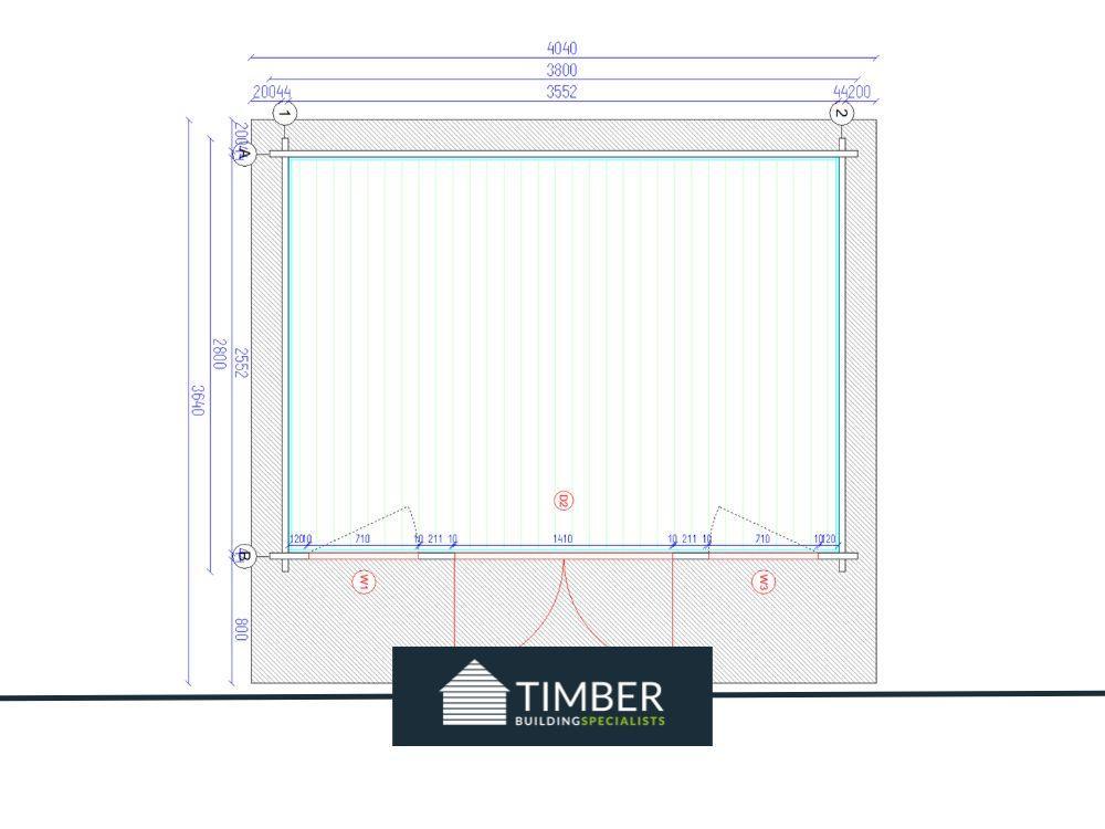 TBS111 Log Cabin | 4.0x3.0m