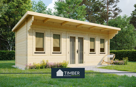 TBS112 Log Cabin | 6.0x2.5m - Timber Building Specialists