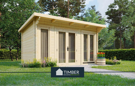 TBS113 Log Cabin | 4.0x2.5m - Timber Building Specialists