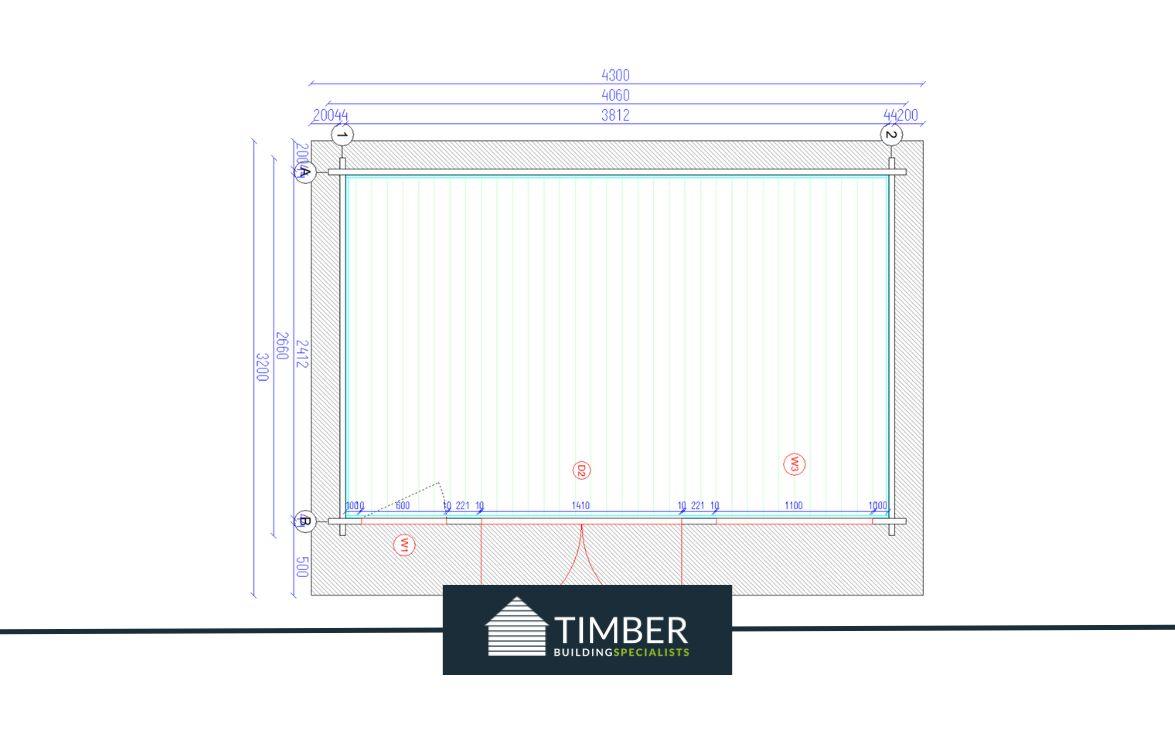 TBS113 Log Cabin | 4.0x2.5m