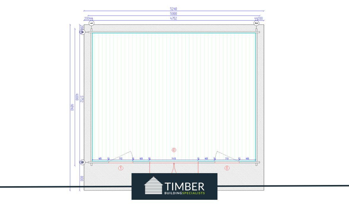 TBS116 Log Cabin | 4.0x5.0m
