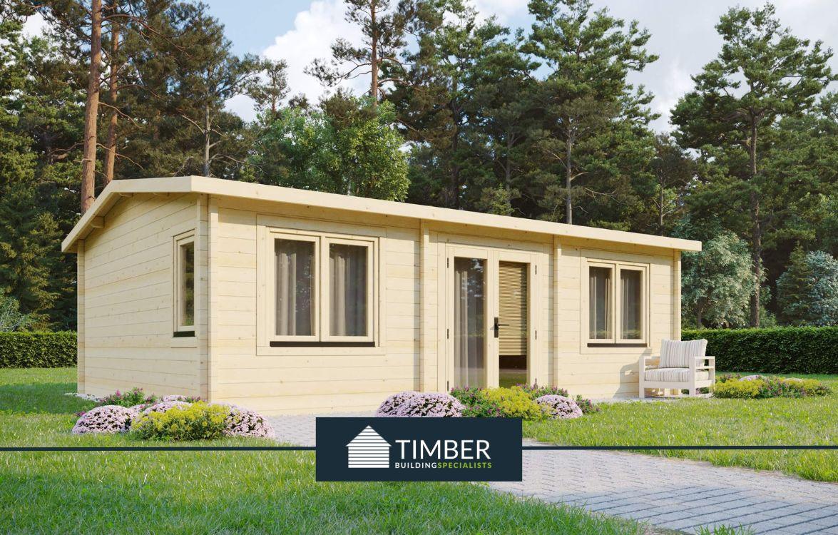 TBS122 Log Cabin | 6.0x3.5m - Timber Building Specialists