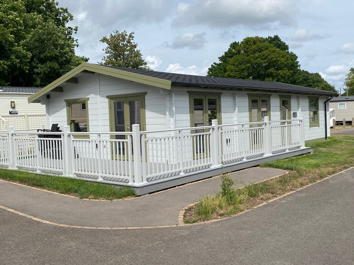 Residential Log Cabin Lodge At A Holiday park