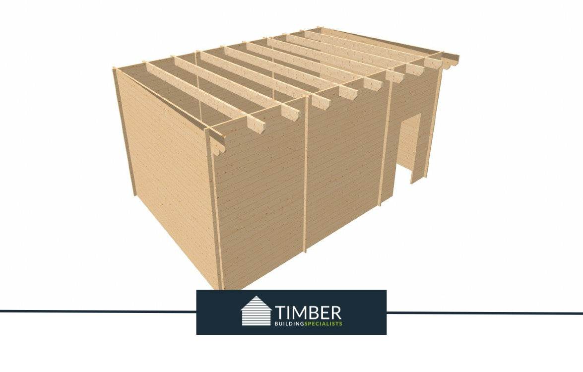 Birkdale Golf Simulator Log Cabin | 7.0x5.0m - Timber Building Specialists
