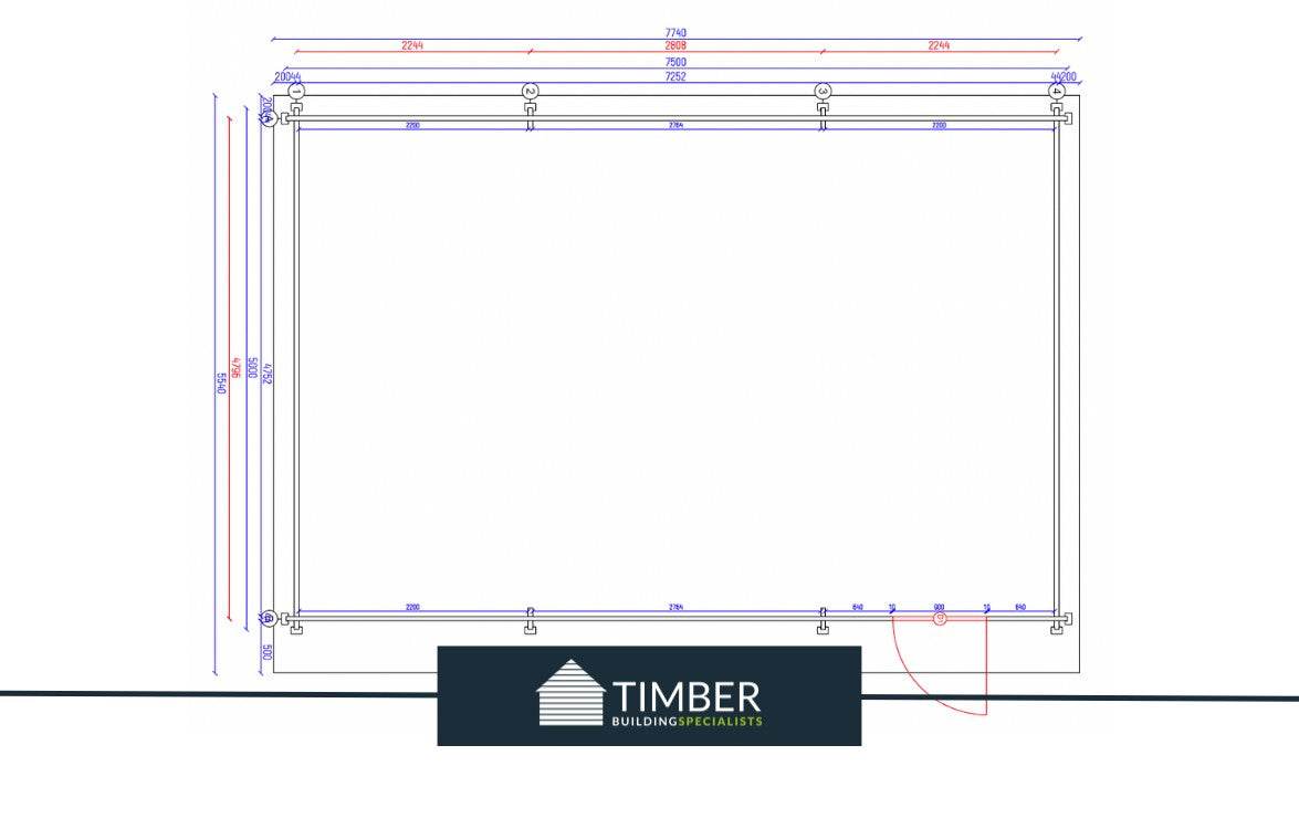 Birkdale Golf Simulator Log Cabin | 7.0x5.0m - Timber Building Specialists