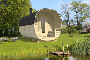 TURKU Barrel Sauna | 2.4x4.5m - Timber Building Specialists