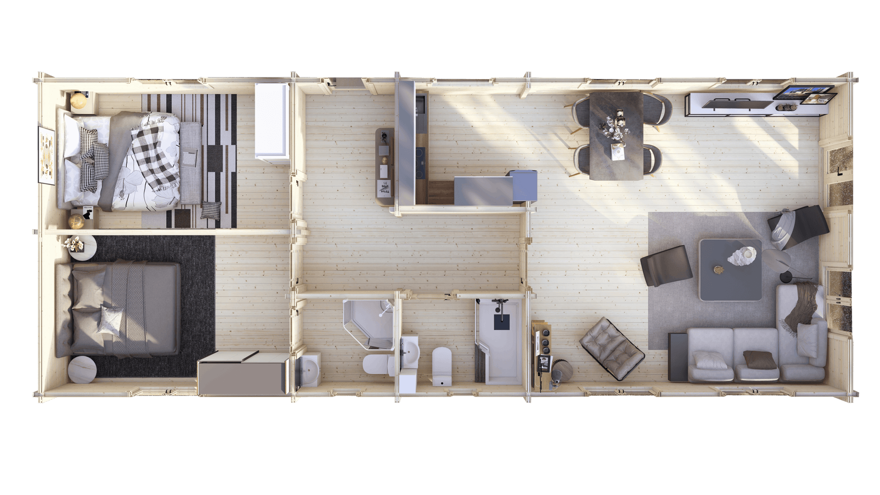 Wye 2 Bed Lodge | 15x6m