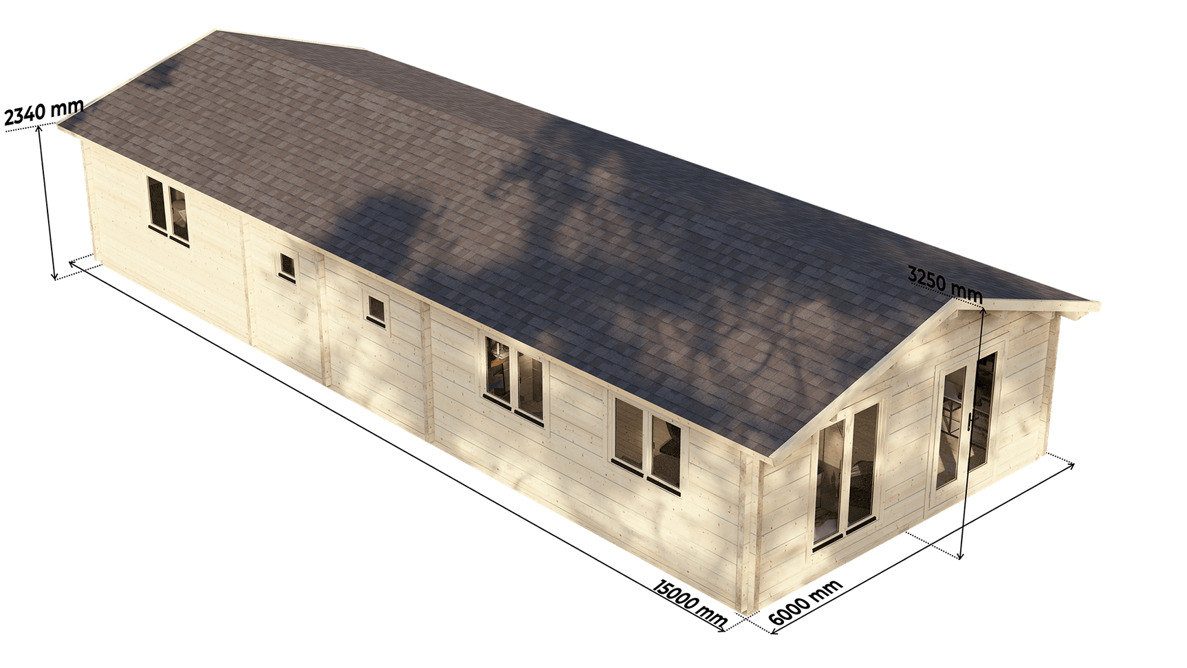 Wye 2 Bed Lodge | 15x6m