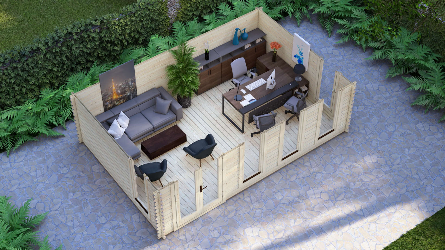 Yew Log Cabin | 6.0 x 4.0m