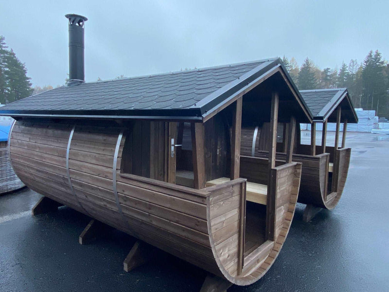 LAHTI 4.0x2.0m w/Roof Barrel Sauna