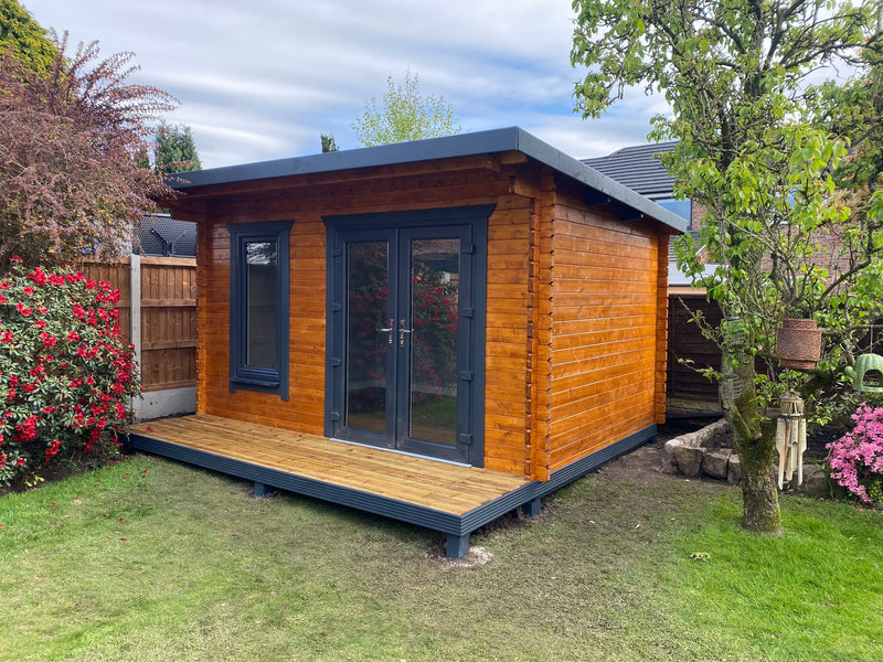 UK garden log cabin
