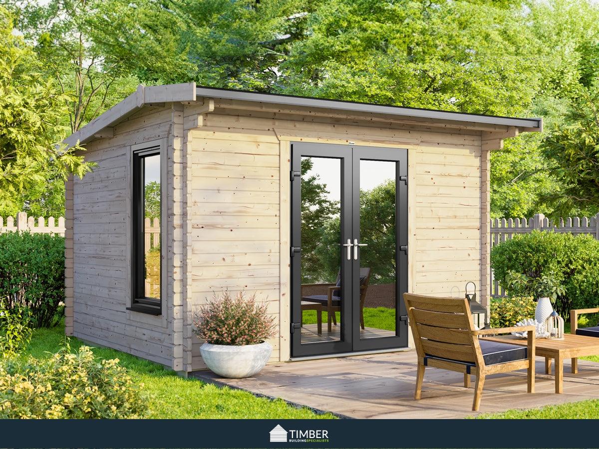 TBS UK Log Cabin | 3.6 x 2.4m - Timber Building Specialists