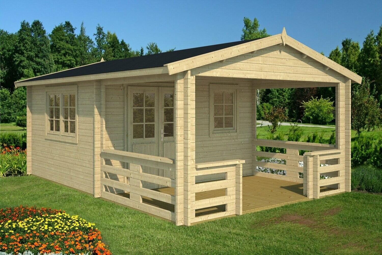 MONTANA Log Cabin | 4.0x6.0m - Timber Building Specialists