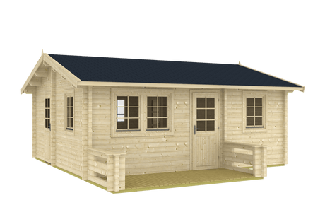 TORINO Log Cabin | 6.0x5.2m - Timber Building Specialists