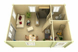 GOTEBORG C Log Cabin | 5.6x4.1m - Timber Building Specialists