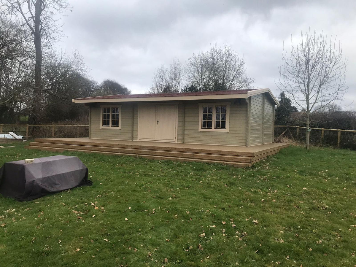 TBS156 Log Cabin | 10.0x6.0m - Timber Building Specialists