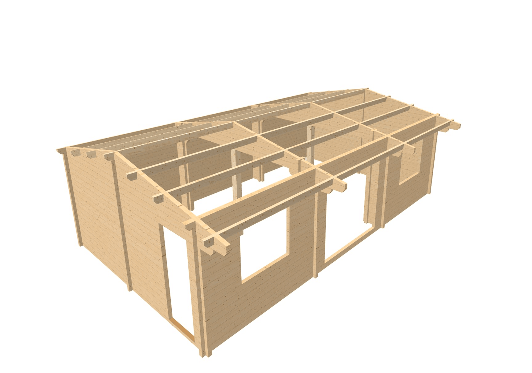 TBS156 Log Cabin | 10.0x6.0m Plan