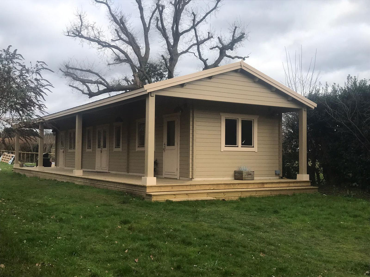 TBS157 Log Cabin | 17.2x6.0m Exterior