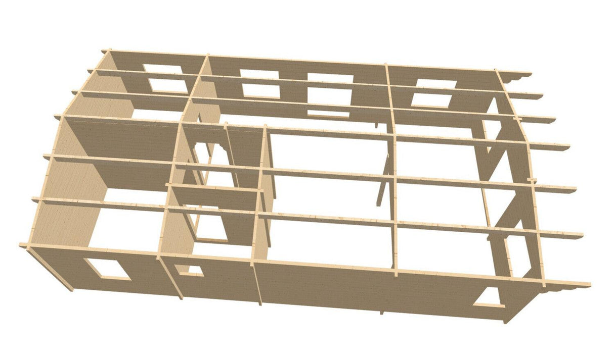 TBS124 Log Cabin Lodge | 12.0x6.0m
