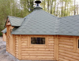 Premium BBQ Hut 16.5 m2 with 3m Extension Side