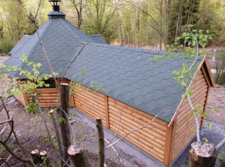 Premium BBQ Hut 16.5 m2 with 3m Extension Above