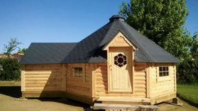 Premium BBQ Hut 16.5 m2 + 1.8m Extension
