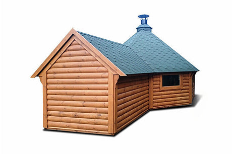 Premium BBQ Hut 25.0 m2 + 2.5m Extension Rear