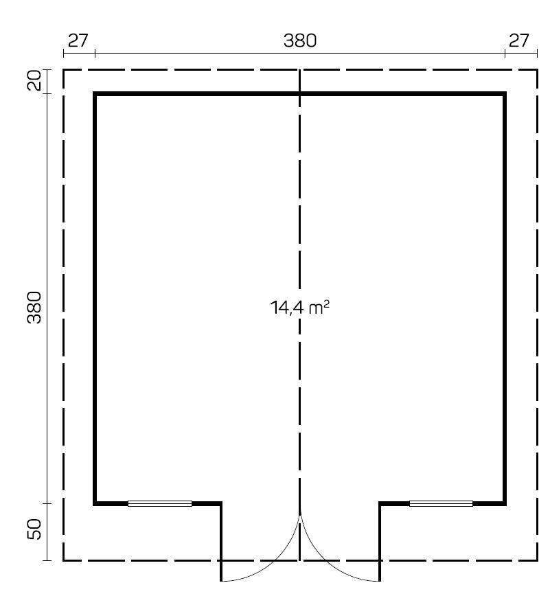 AINO Log Cabin | 4.0x4.0m - Timber Building Specialists