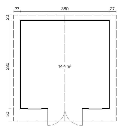 AINO Log Cabin | 4.0x4.0m - Timber Building Specialists