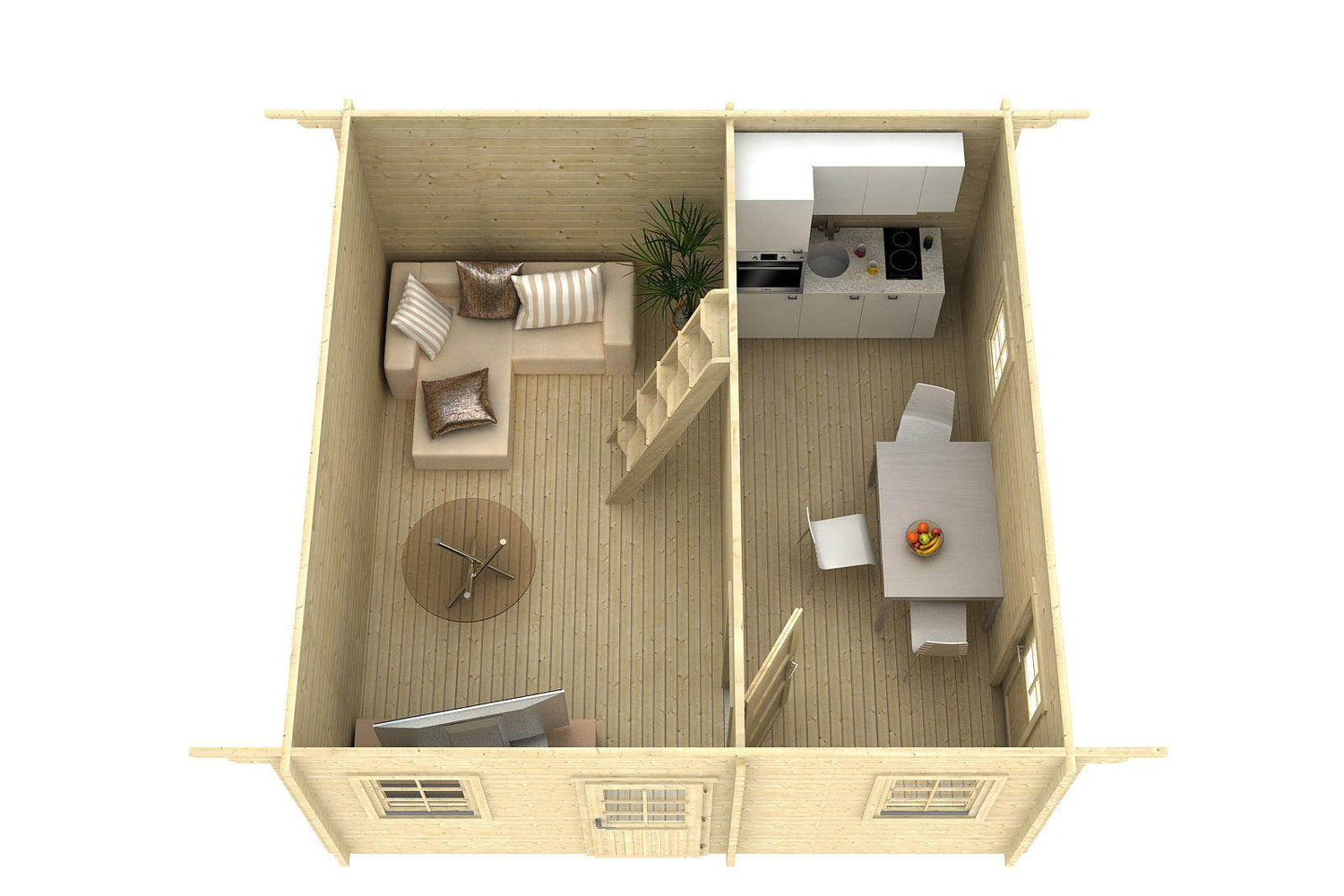 ANDORRA Log Cabin | 5.2x5.2m - Timber Building Specialists