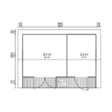 ANNIKA 3.0x5.0m Log Cabin Blueprint