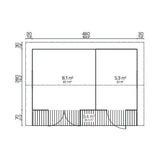 ANNIKA 3.0x5.0m Log Cabin Blueprint