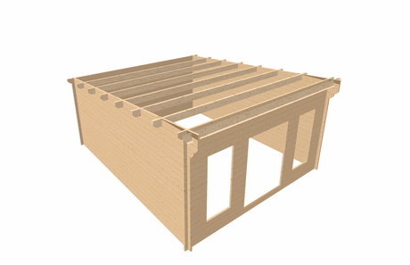 TBS135 Log Cabin | 5.0x6.0m - Timber Building Specialists