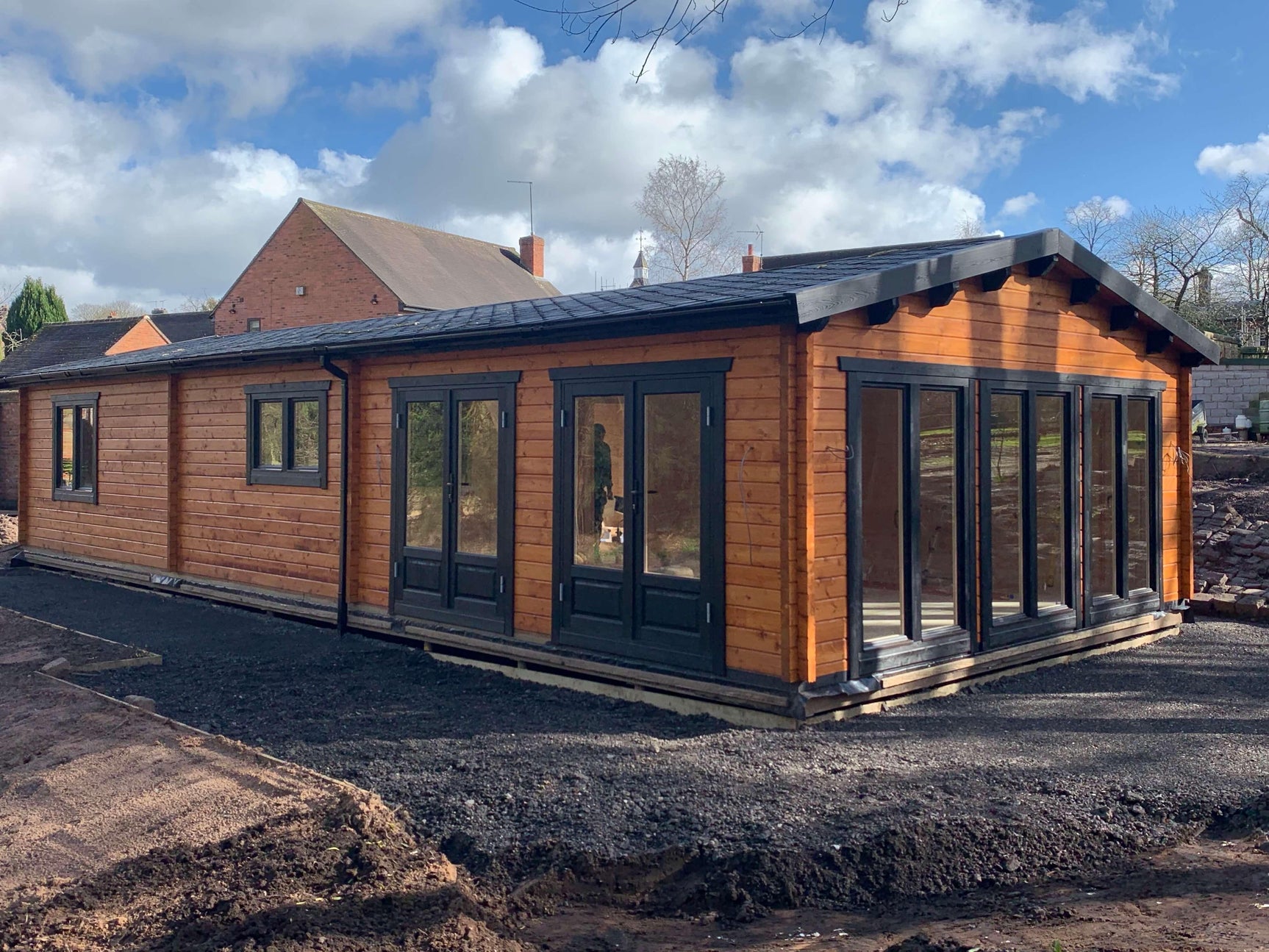 TBS136 Log Cabin | 14.0x6.0m Windows and Doors