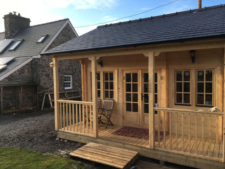 TBS140 Log Cabin Annex | 5.0x6.0m Veranda