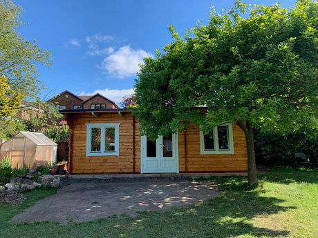 TBS143 Log Cabin | 7.5x4.0m In Garden