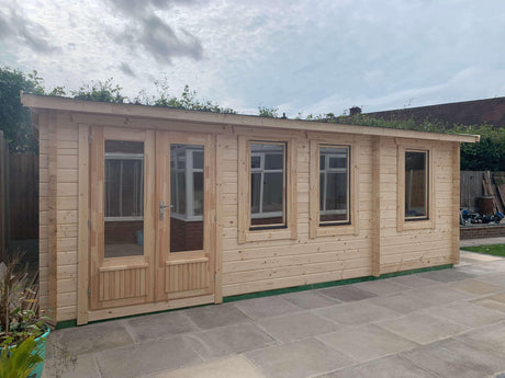 TBS150 Log Cabin | 6.5x2.75m Front