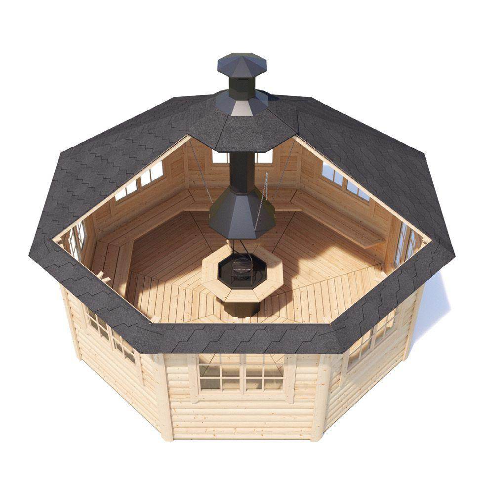 DANA Grill Cabin Gazebo | 17 m2 - BBQ Grill Cabin - Timber Building Specialists