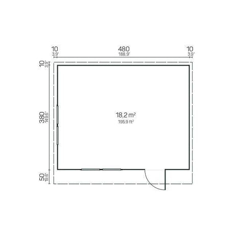 DANIEL 5.0x4.0 Log Cabin Blueprint