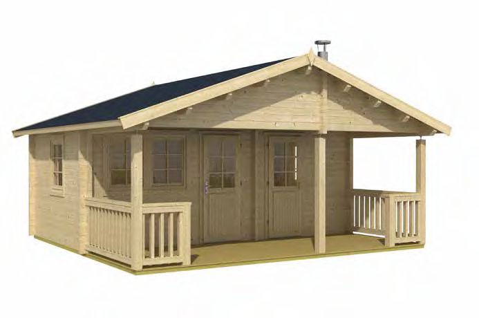 EINO Sauna Log Cabin | 5.8x3.3m