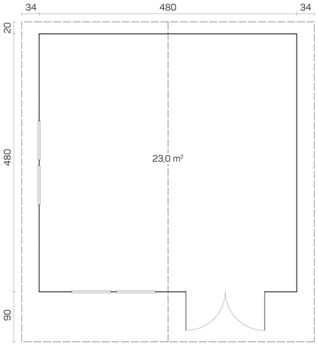 ENZO D 5.0x5.0m Blueprint