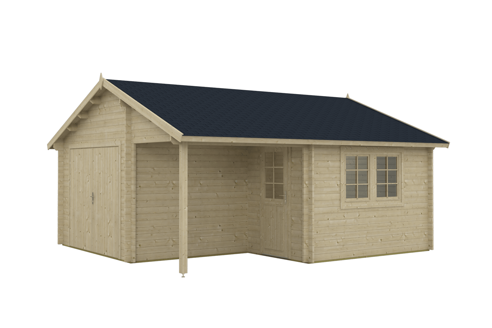 GARAGE OULU 5.2x5.7m Log Cabin