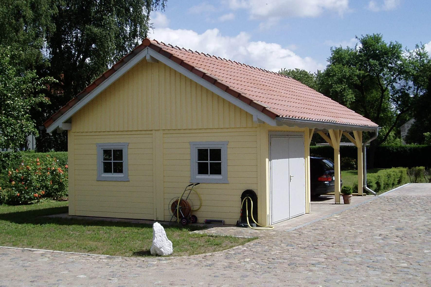 Premium Log Cabin Garage | 5.8x9.0m
